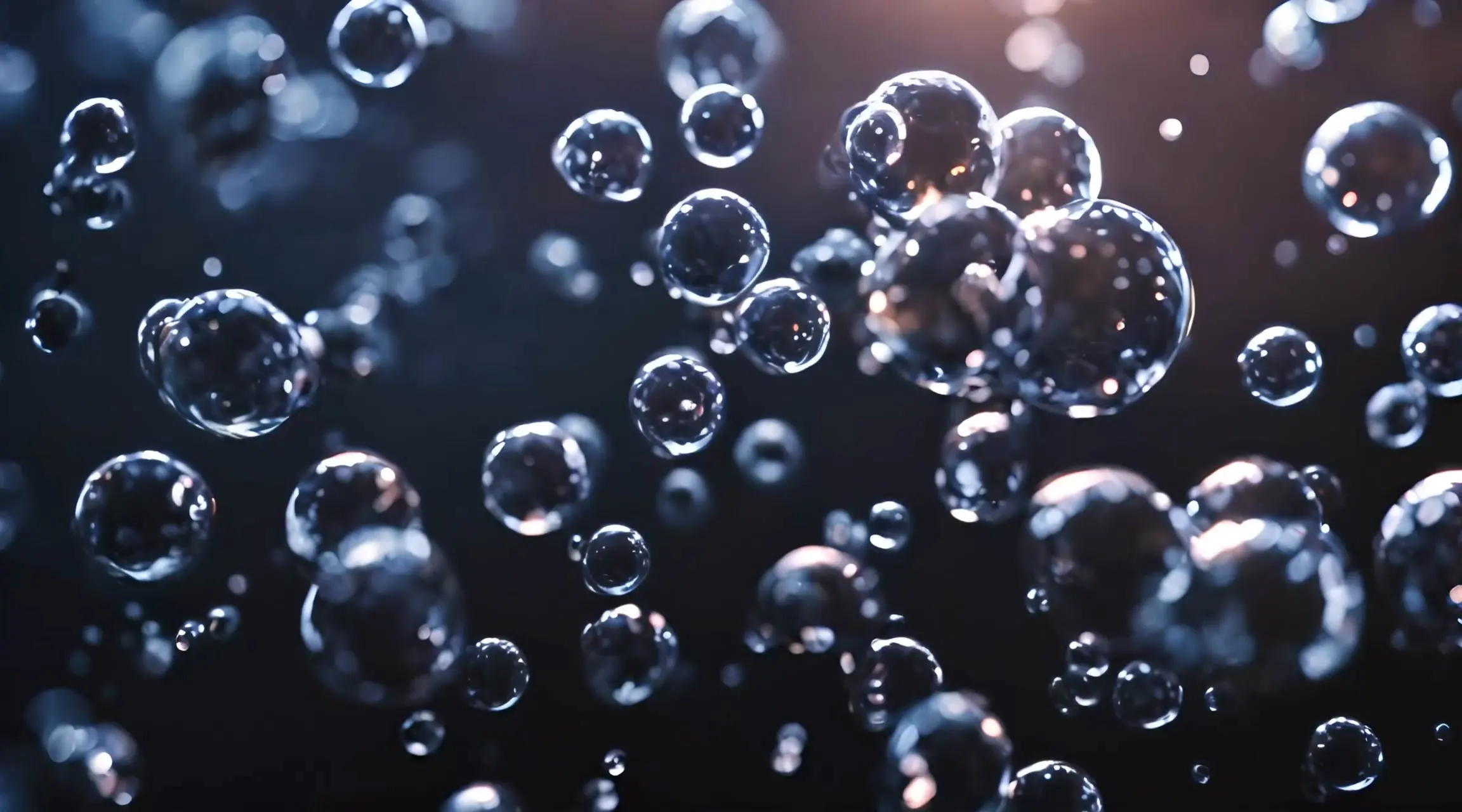 Sparkling Bubble Float Motion Background Video
